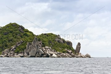 Rocky island near Koh Tao Gulf of Thailand