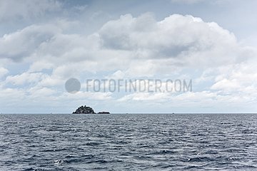 Rocky island off the coast of Gulf of Thailand Koh Tao