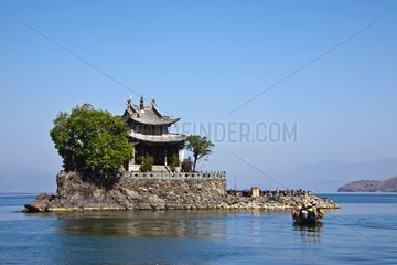 Island on Lake Erhai Yunnan China