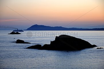 Giens peninsula at sunset Côte d'Azur France