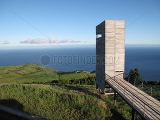 Observatory perched near Faial da Terra Azores