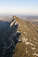 Aerial view of the Pic Saint-Loup France
