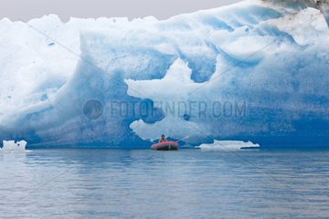 Iceberg in Tracy Arm Fjord in Alaska