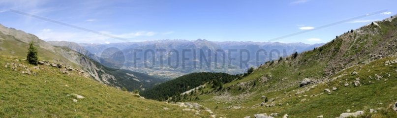 Embrun valley from Mont Guillaume Alps France