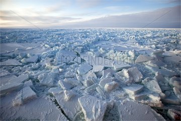 Ice in the Amundsen Gulf in Canada