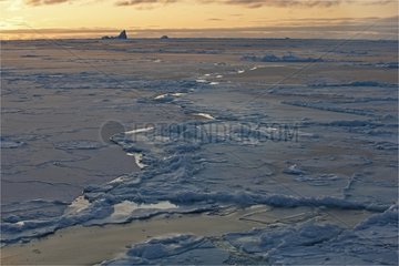 Ice in Baffin Bay Northwest Passage Canada