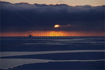 Baffin Bay on the morning of the Northwest Passage Canada