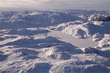 Aerial view of the Peninsula incognita of Baffin Island