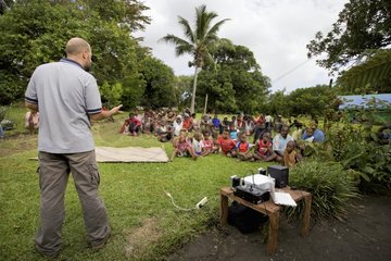 Awareness of a tribe of Vanuatu volcanic risk