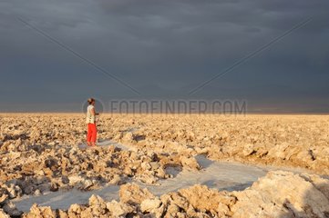 Stormy sky Salar de Atacama Atacama Desert of Chile