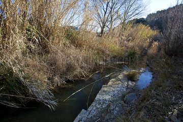 La Salette River in winter Provence France