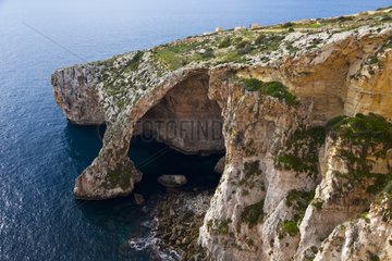 Zurrieq Blue Grotto Qrendi Village coastline Malta Island