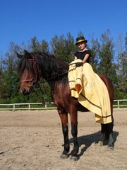 Amazon rider and horse