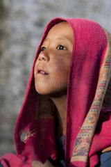 Portrait of girl Karcha Zanskar Ladakh Himalaya India
