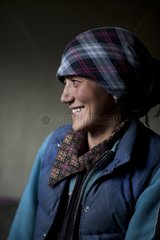 Portrait of woman Karcha Zanskar Ladakh Himalaya India