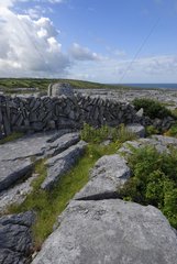 Walls and slabs of stone in Ireland
