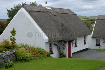 Cottages in Tully Cross in Connemara in Ireland