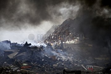Fire in open dump Saint-Pierre and Miquelon