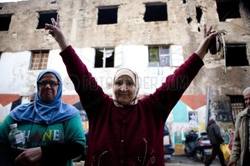 Old women Palestinian Camp Burj el-Barajneh in Beirut
