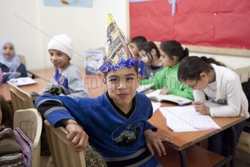 Children in primary school Sabra and Shatila Camp Lebanon