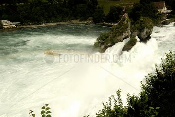 Rhine Falls at Schaffhausen in Switzerland