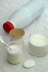 Milk and yoghurt for breakfast