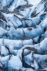 Svinafellsjokull glacier Skaftafell NP in Iceland