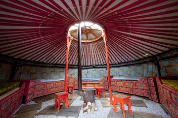 Yurt indoor