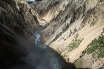 Yellowstone River in Yellowstone NP USA