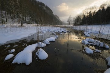 Grand Maclu Lake Winter Jura France