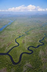 Aerial view of Everglades National Park Florida USA
