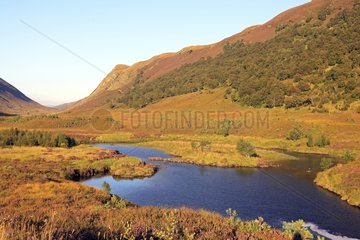 Landscape of moor in the Highlands of Scotland