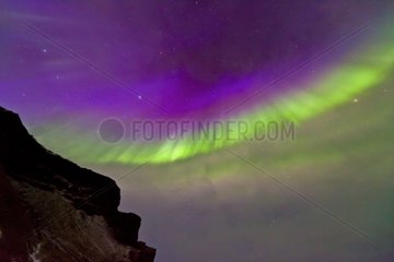 Northern Lights in Southern Iceland night