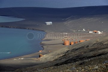 Abandoned whaling station Deception Island  South Shetland