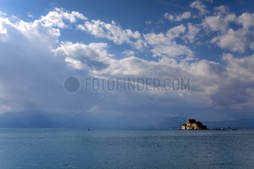 Fort guarding the entrance of the port of Nafplion in Greece