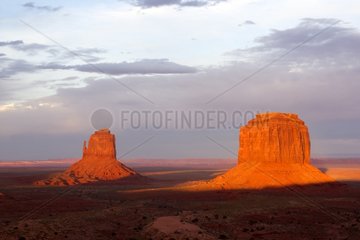 East Mitten Butte and Merrick Butte Monument Valley Arizona