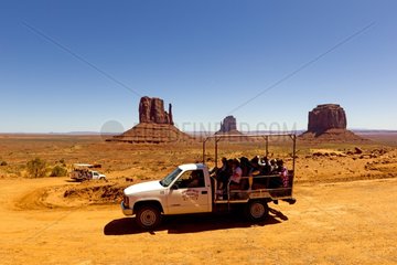 Vehicle vision and Buttes Monument Valley Arizona USA