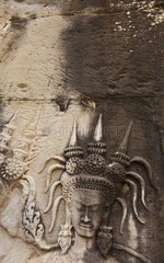 Apsara Reliefs in Angkor Wat Cambodia