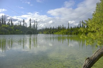 Lagoon to the island of Pines in New Caledonia