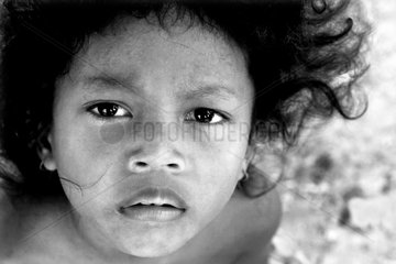 Portrait of girl Harbour Siem Reap Cambodia