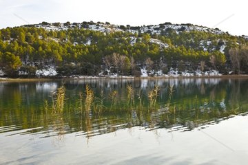 Natural Park lakes Ruidera La Mancha Spain