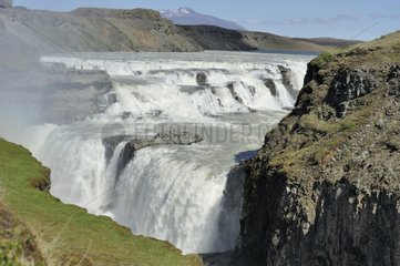 Gullfoss Falls River Hvítá Iceland