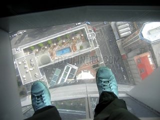 Top of the Sky Tower in Auckland on the North Island NZ
