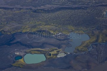 Lakes and volcanic landscape of South Iceland