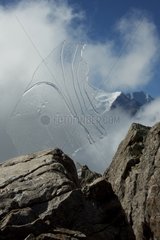 Ice formation Mont Blanc France