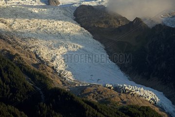 Bossons glacier in the Mont Blanc France