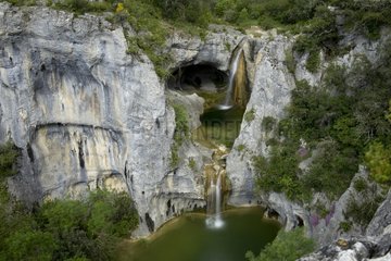 Waterfall at Gour de la Sompe France