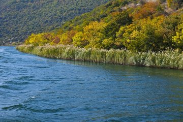 Krka River in autumn Dalmatia Croatia