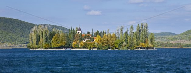 Franciscan Monastery Visovac Island Krka River Croatia