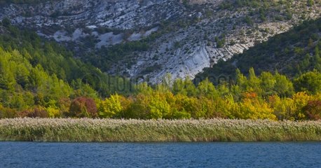 River Krka in autumn Dalmatia Croatia